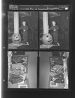 Little boy with Pumpkin; Art group at E.C.C. (2 Negatives (October 31, 1958) [Sleeve 71, Folder b, Box 16]